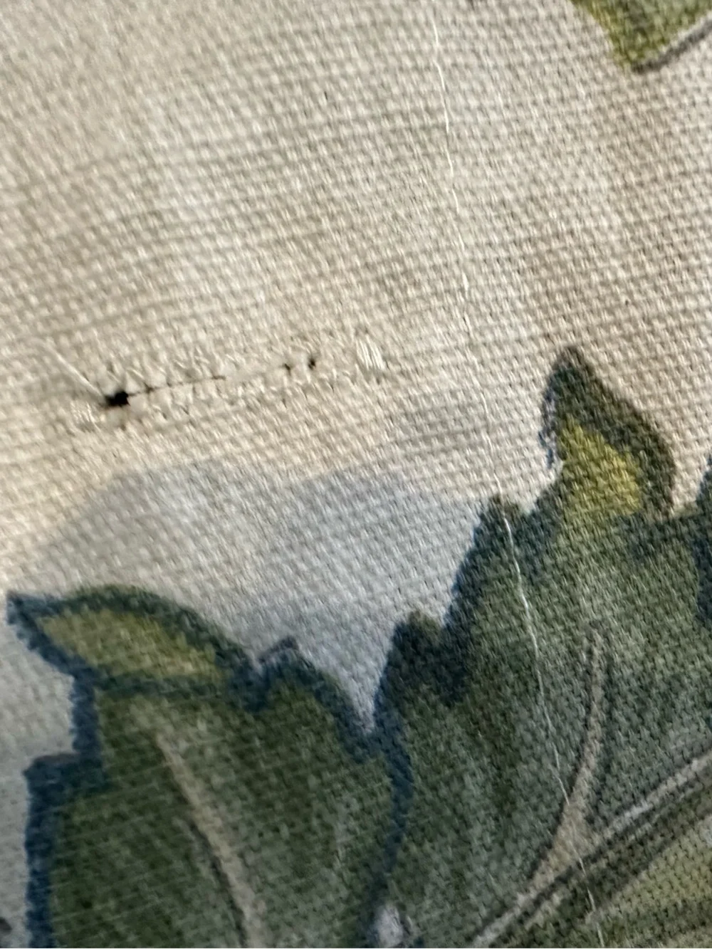 Jacobean Floral Fabric Shower Curtain Traditional Blue Purple Green 70X72 READ